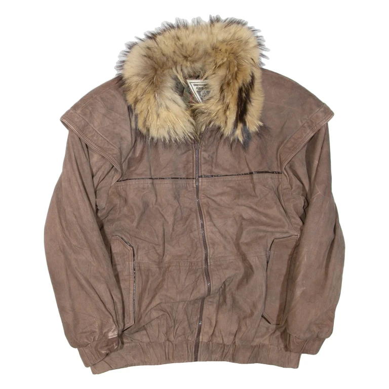 MARILYN RICHARDS Womens Jacket Brown L
