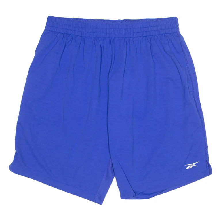 REEBOK Speedwick Mens Sports Shorts Blue Relaxed M W30