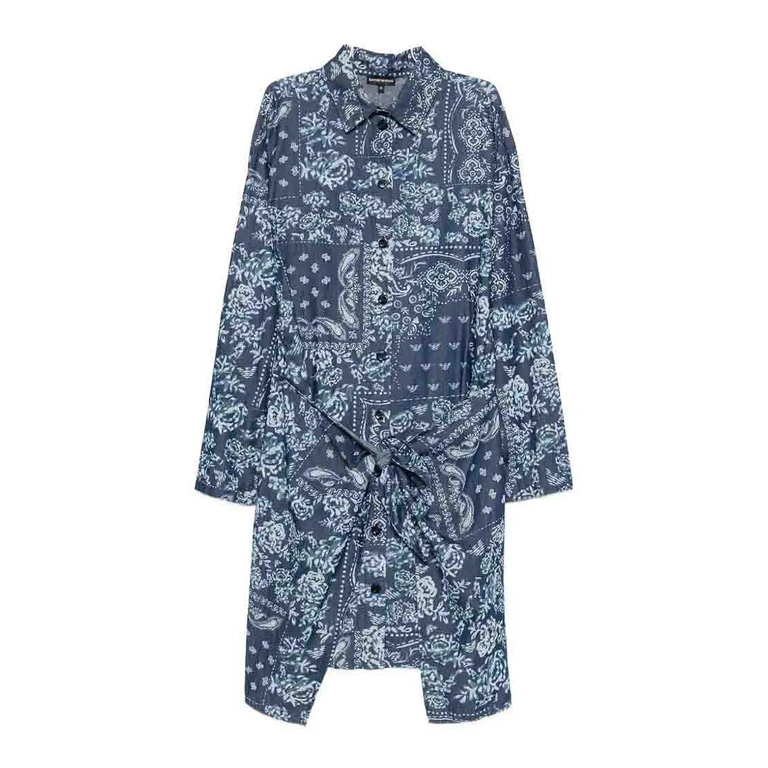 Robe Au Genou - Bleu (EW003488AF21079FB002)