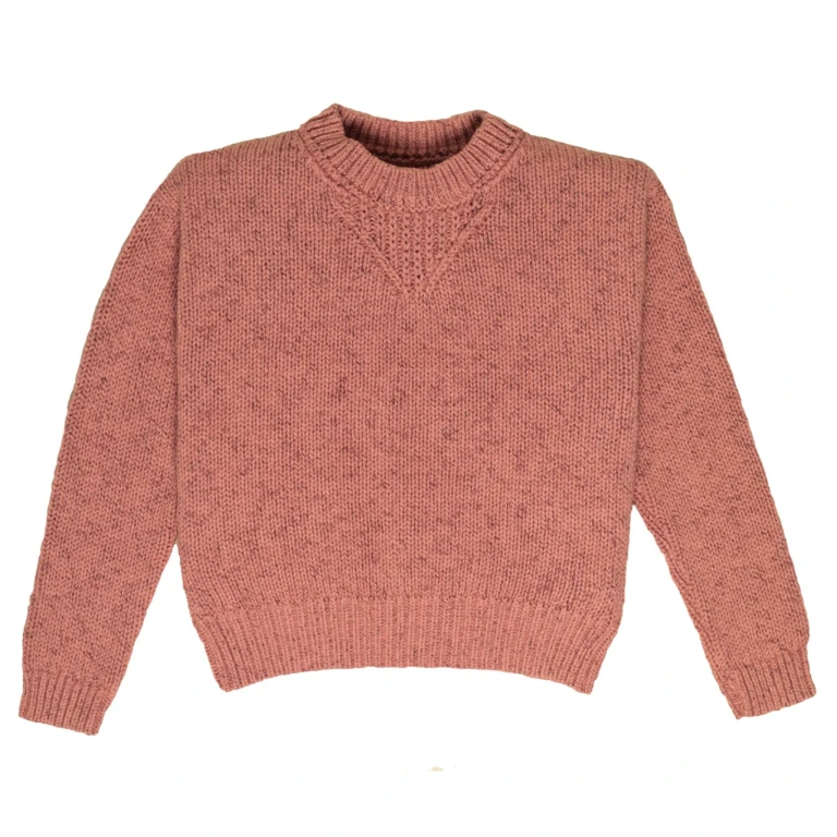 Chunky Marled Cotton Sweater - 6-7