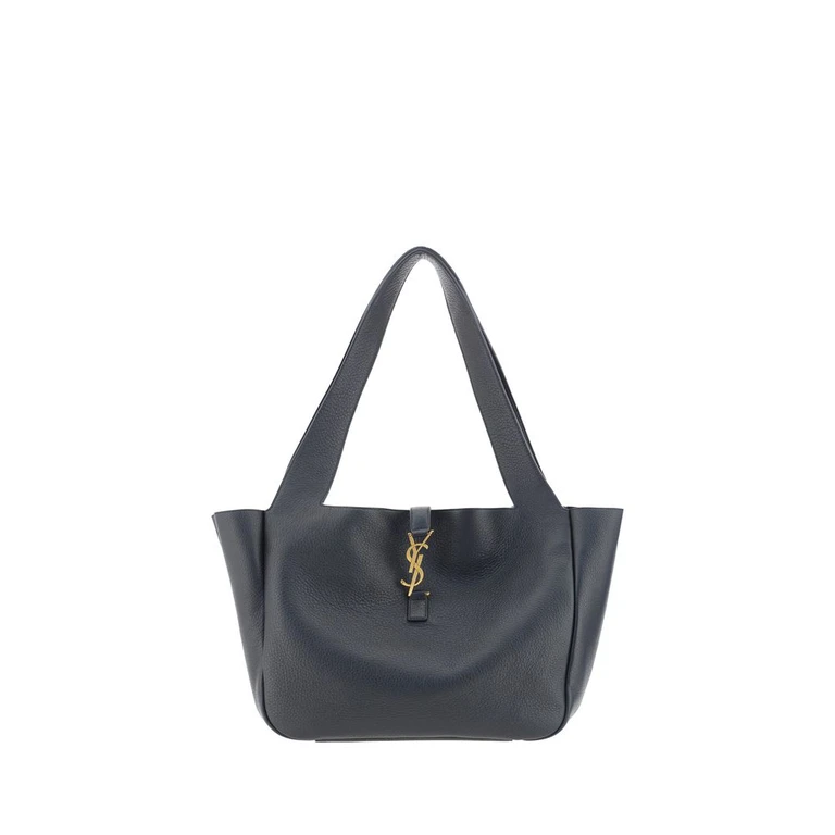 Saint Laurent Black Calf Leather Bos Taurus Shoulder Bag - Women (SA763435AADUU1000BB)