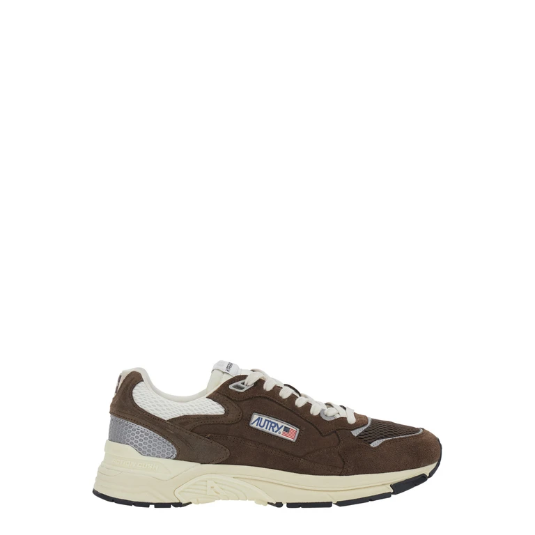 Hyperway Low-Top Sneakers in Leather, Suede and Mesh (HYLMCI07)