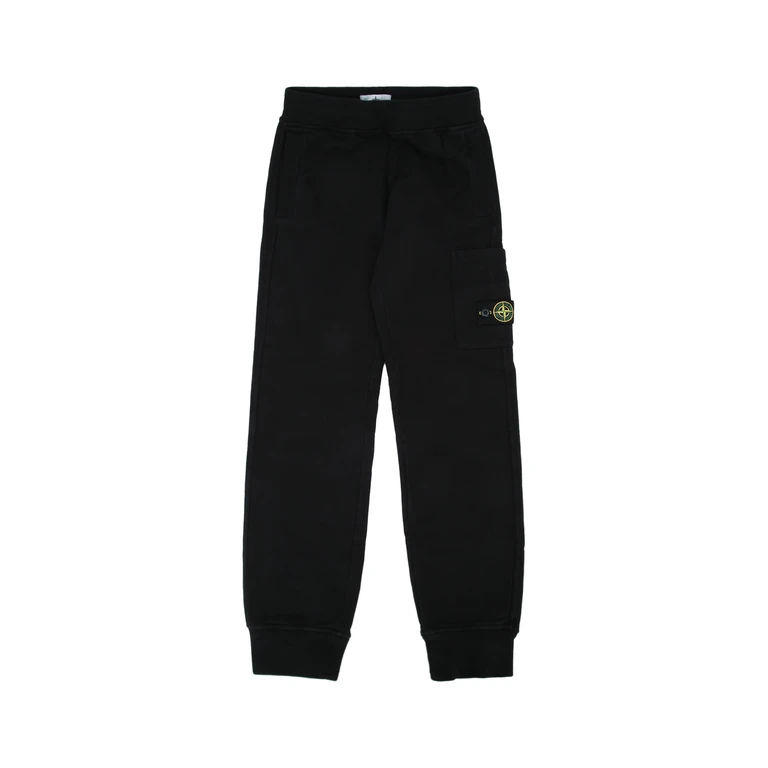 Stone Island Kids Sweat Bottoms Black Capo: Cotone Pantaloni