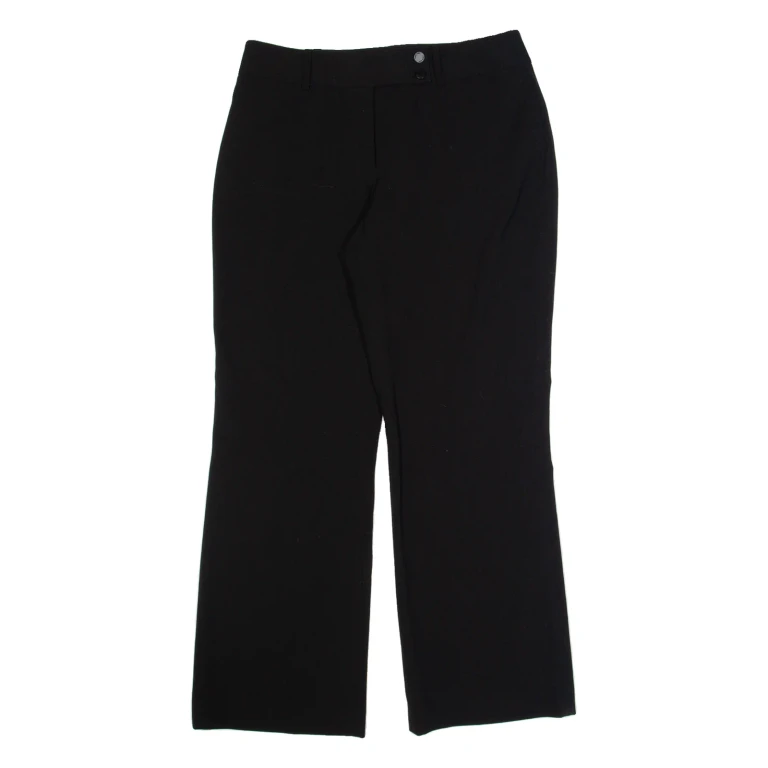 CALVIN KLEIN Womens Trousers Black Relaxed Straight W30 L28