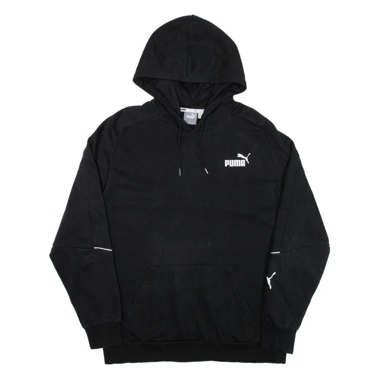 PUMA Mens Black Hoodie L