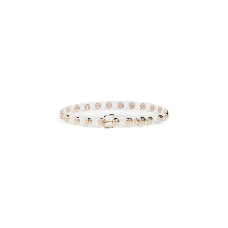 Loeffler Randall Issa Belt Clear/Champagne M/L