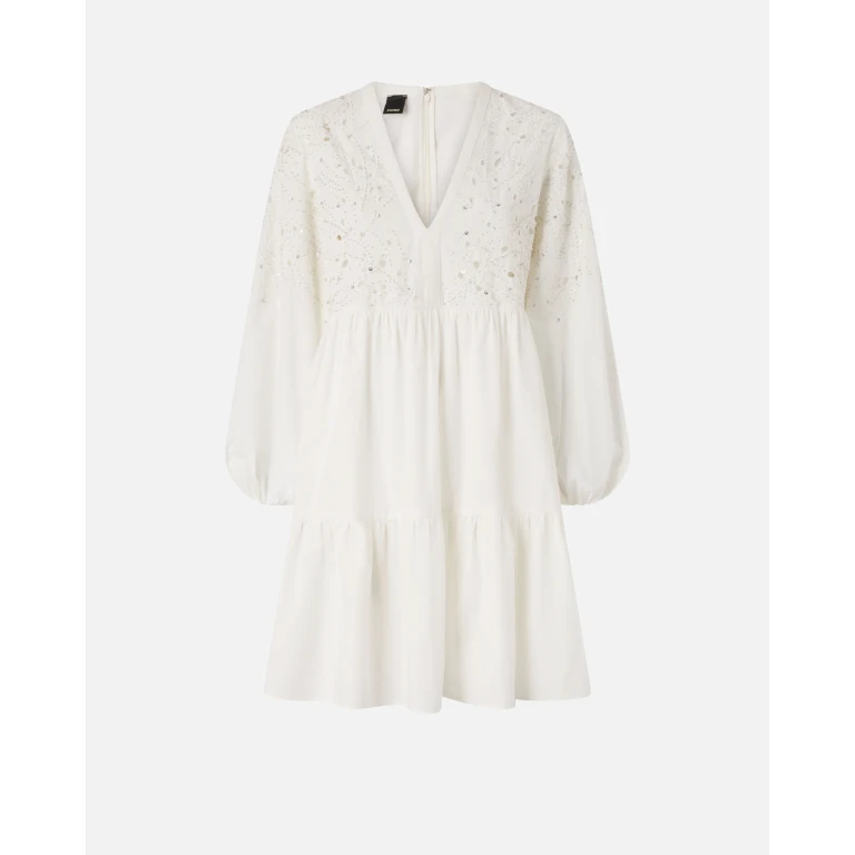 Pinko - Mini-robe à motif ajouré et cristaux - 38 (105008A2H0Z05)