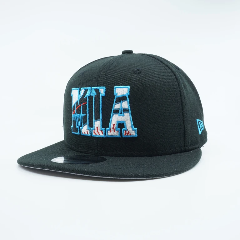 Men's MLB Miami Marlins 950 Snapback Black