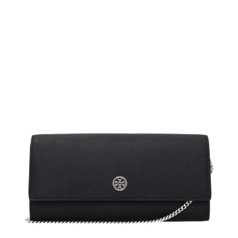 Tory Burch Black Leather Clutch Bag - Women