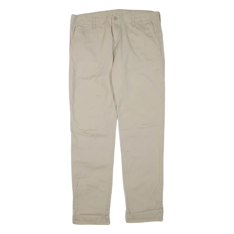 CARHARTT Club Mens Trousers Beige Regular Tapered W36 L33