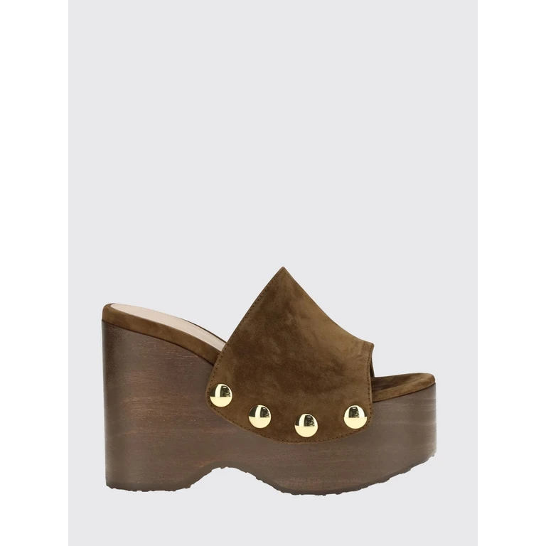 Heeled Sandal Woman color Brown (G1020160LEGCAMTEXA)