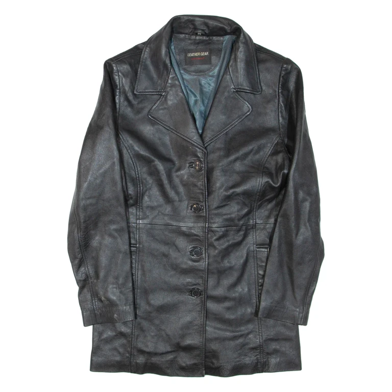 LEATHER GEAR Womens Jacket Black Leather L