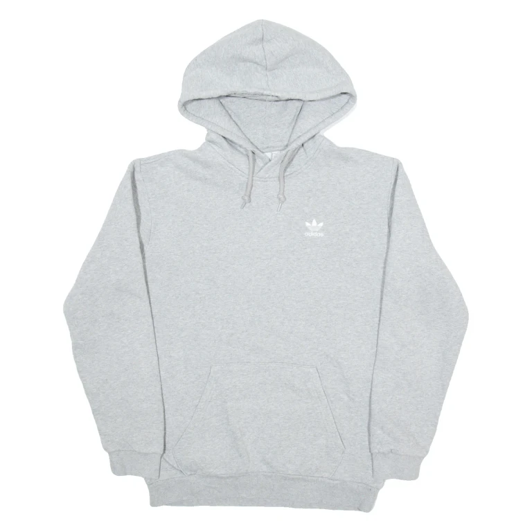 ADIDAS Mens Grey Hoodie S