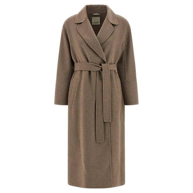 'S Max Mara Brown Virgin Wool Coat Clothing - Women