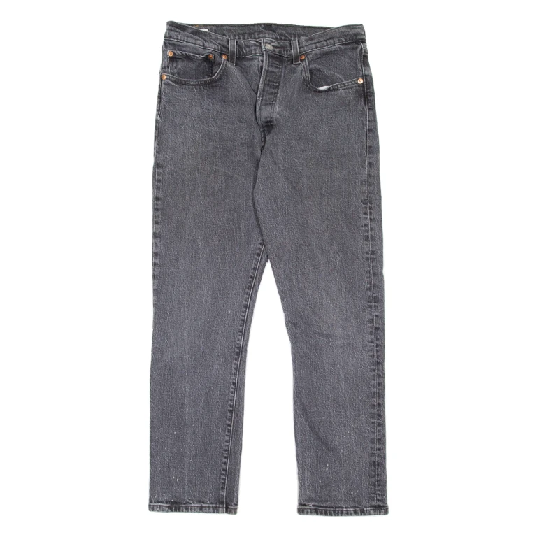 LEVI'S 501 BIG E Jeans Womens Grey Regular Straight W30 L28