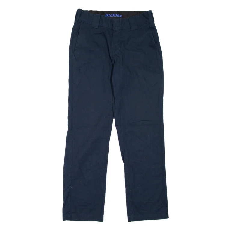 DICKIES Workwear Womens Trousers Blue Slim Tapered W29 L30