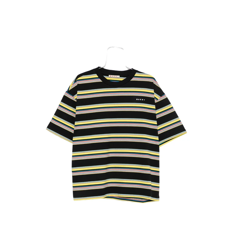 Striped Logo-print Cotton T-shirt