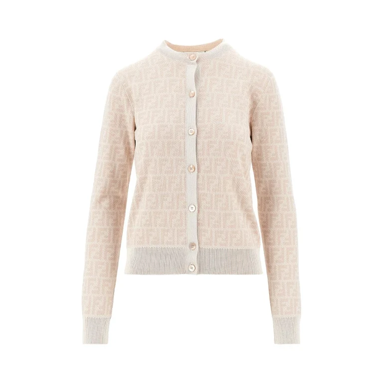 Cardigan Fendi FF en laine et soie