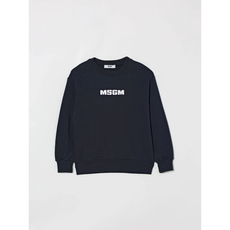 MSGM Kids Cotton Crew Neck Sweatshirt (S6MSJUSW073MS072)