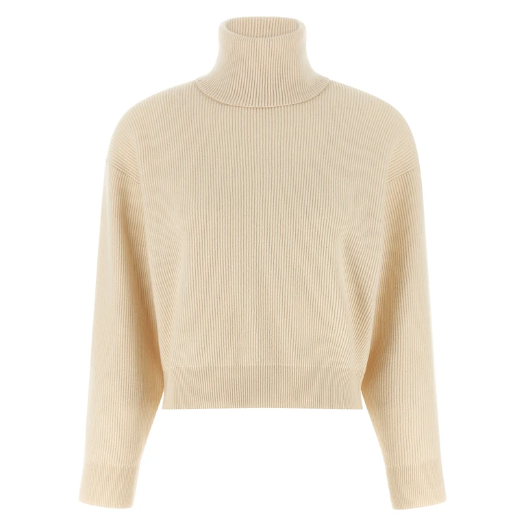 Brunello Cucinelli White Virgin Wool Cardigan Clothing - Women