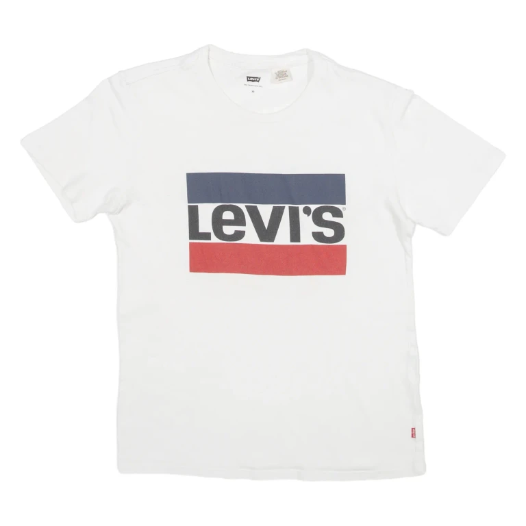 LEVI'S Mens T-Shirt White XS