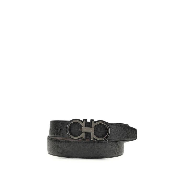 Black Calf Leather Bos Taurus Regular Belt - Men