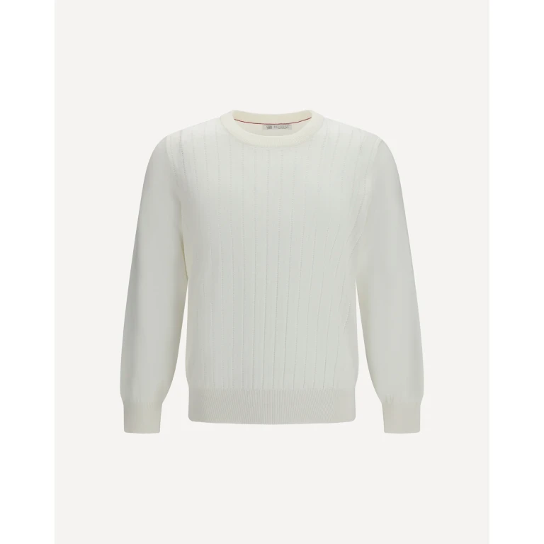 BRUNELLO CUCINELLI Sweater in cotton Male 48