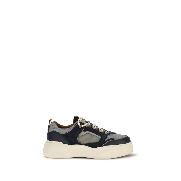 Fendi Multicolor Calf Leather Bos Taurus Athletic Sneakers - Men