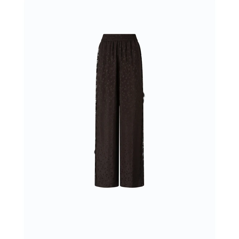 Pantalone palazzo Pinko con motivo jacquard floreale