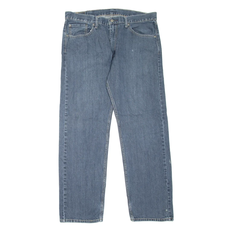 LEVI'S 505 Jeans Mens Blue Regular Straight W38 L32