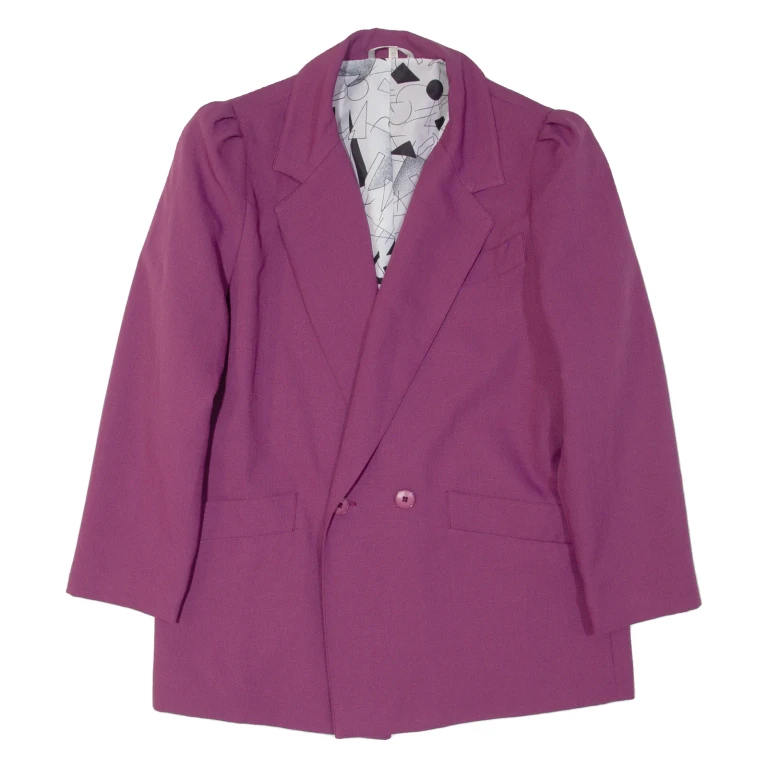 Mens Blazer Jacket Purple S