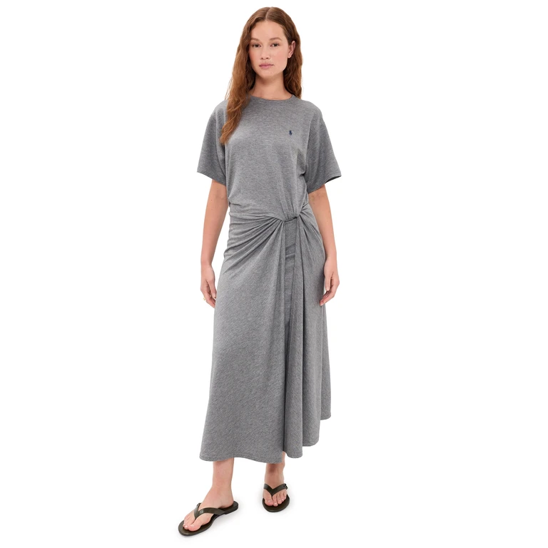 Knit T-Shirt Dress COBBLESTONE HEATHER XXL