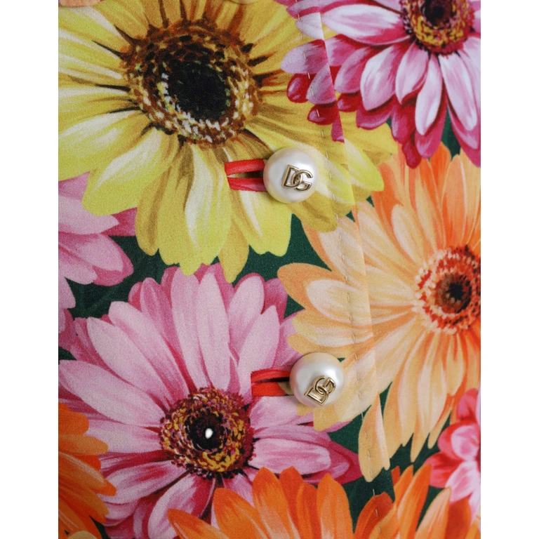 Multicolor Daisy Print Floral Fantasy Jacket Clothing - Women