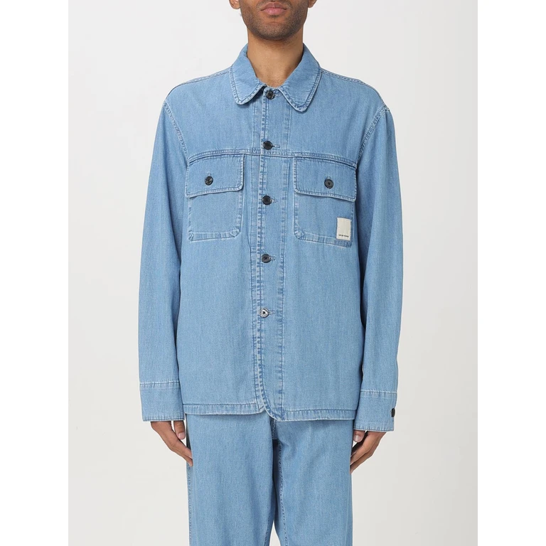EMPORIO ARMANI Shirt Men color Denim (EM001709AF13910MB003)