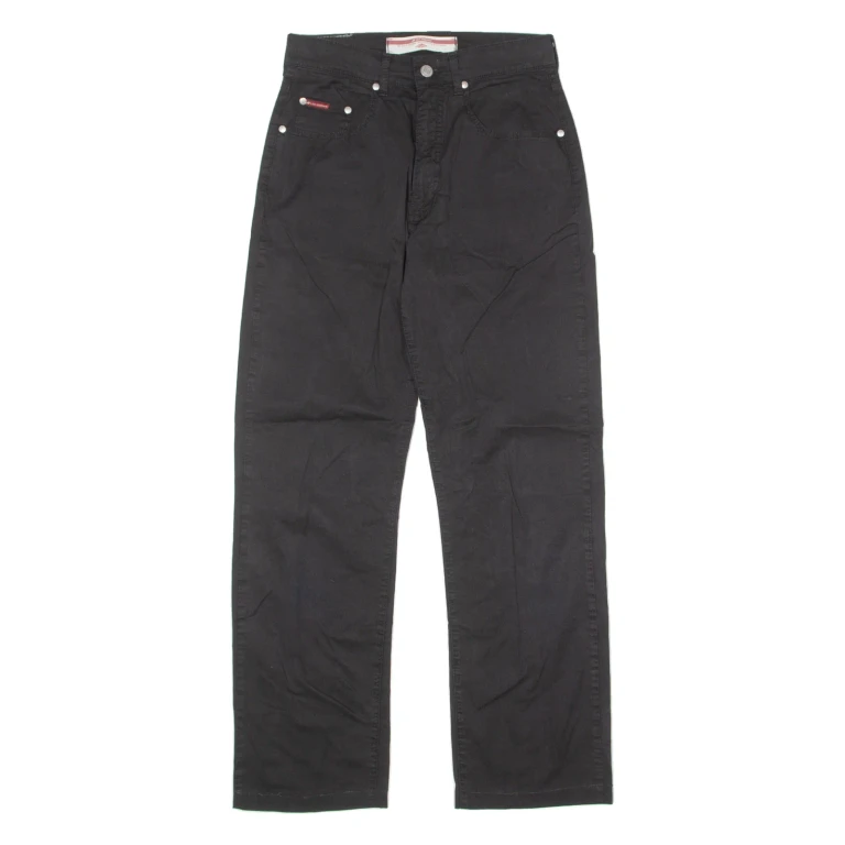 LEE COOPER Mens Twill Trousers Black Slim Skinny W26 L28