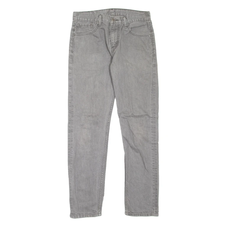 LEVI'S 508 Jeans Mens Grey Regular Tapered W30 L32