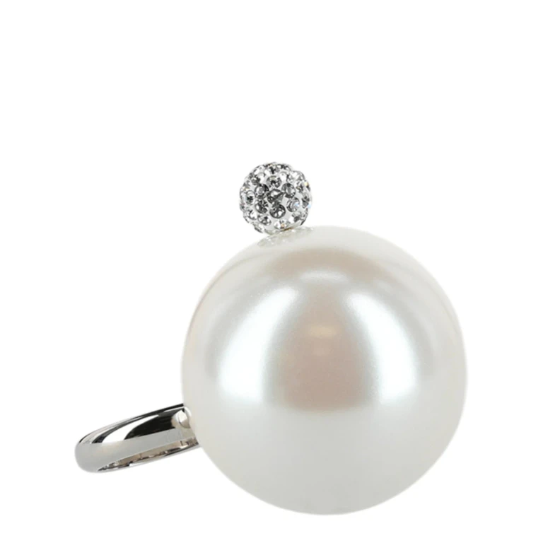 4G Large Pearl Ring