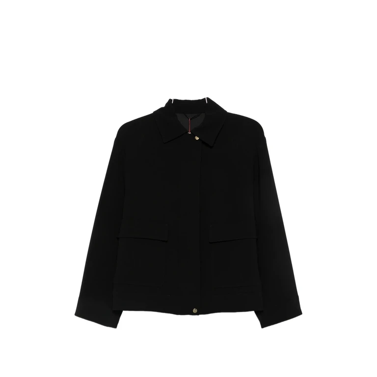 Flap-pocket Zip-up Jacket