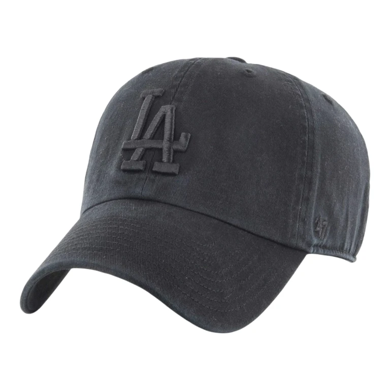 Clean Up Los Angeles Dodgers Strapback Hat - Black Adjustable Cap