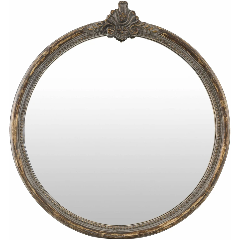 Kandersteg Dark Red Accent Mirror