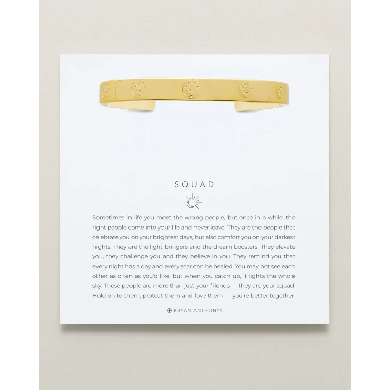 Squad Engraved Cuff