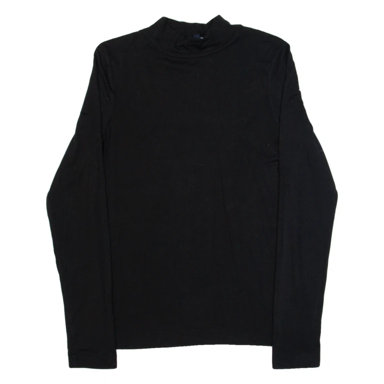 FRENCH CONNECTION Womens Top Black High Neck Long Sleeve M