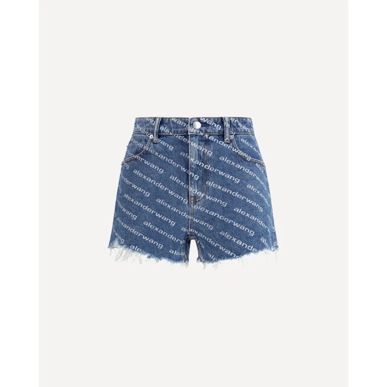 Shorts in denim Bite Alexander Wang da donna