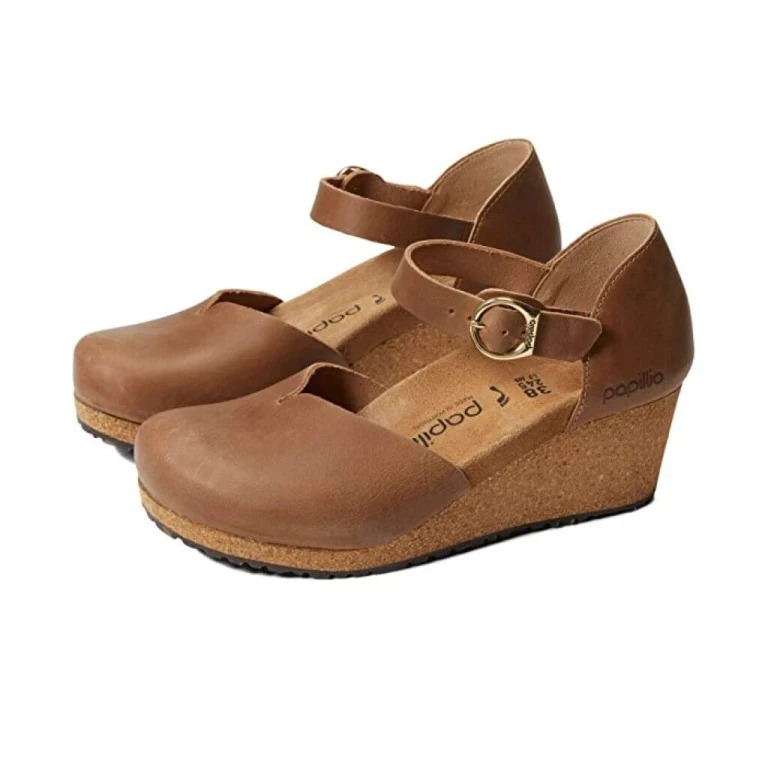 Unisex Sibyl Ring Buckle Natural Leather Cognac