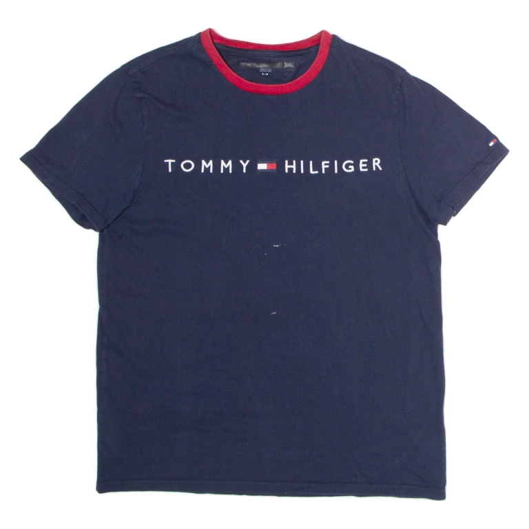 TOMMY HILFIGER Mens T-Shirt Blue S