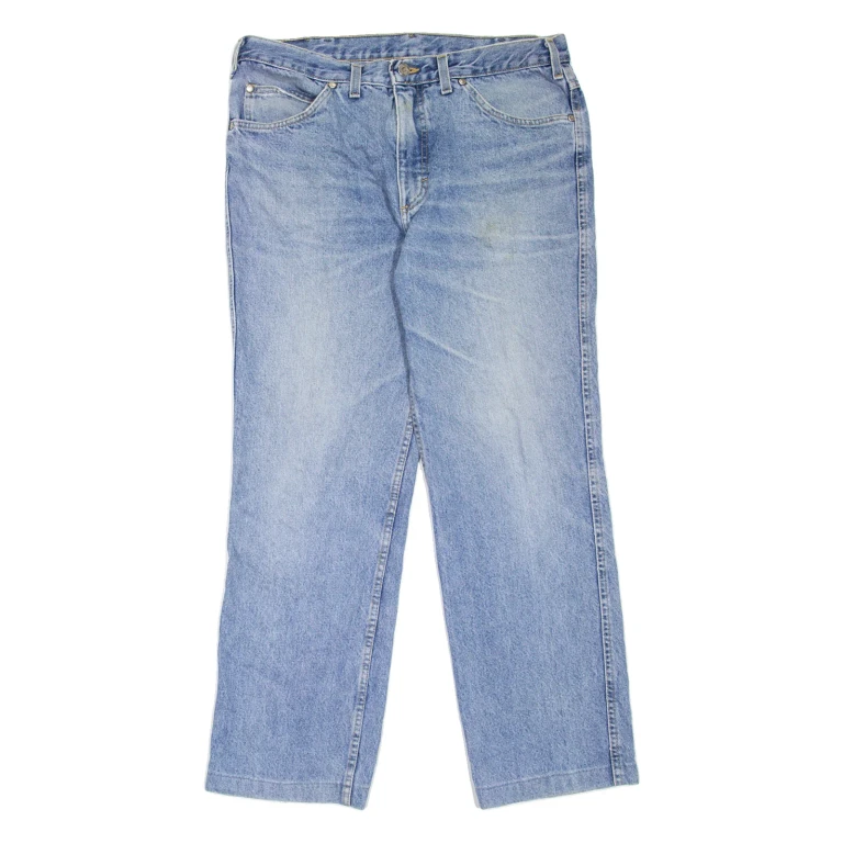 MUSTANG Mens Jeans Blue Regular Straight Stone Wash W32 L28