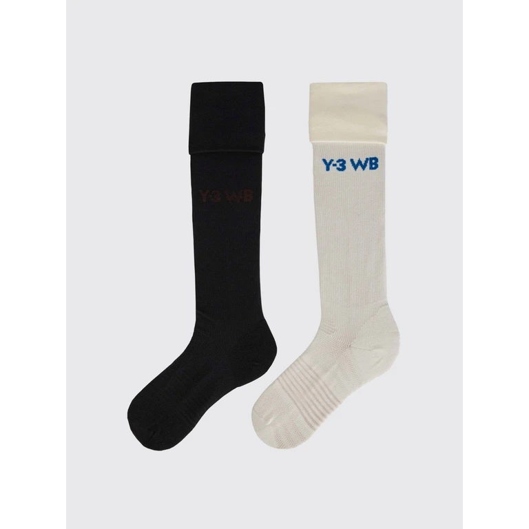 Ribbed Cotton Socks Y-3 x with Jacquard Logo (KG4889)