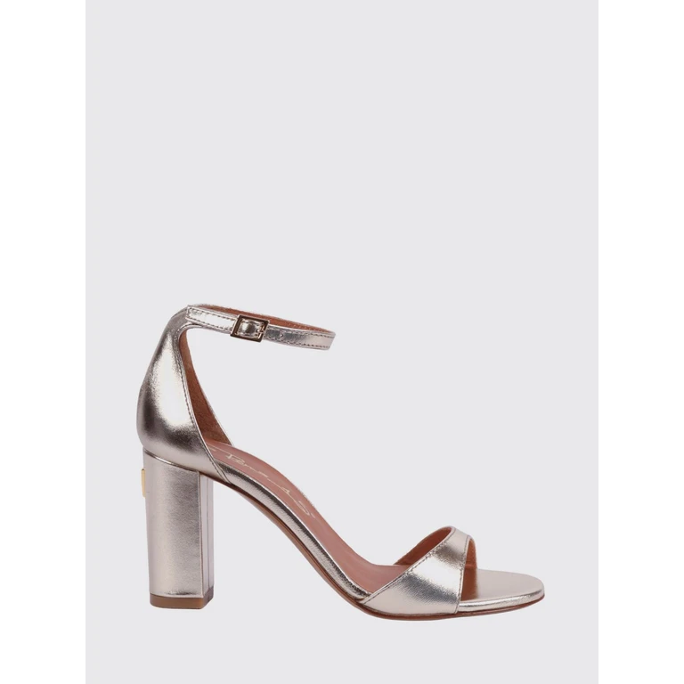 Heeled Sandal Woman color Gold (4619PLATINO)