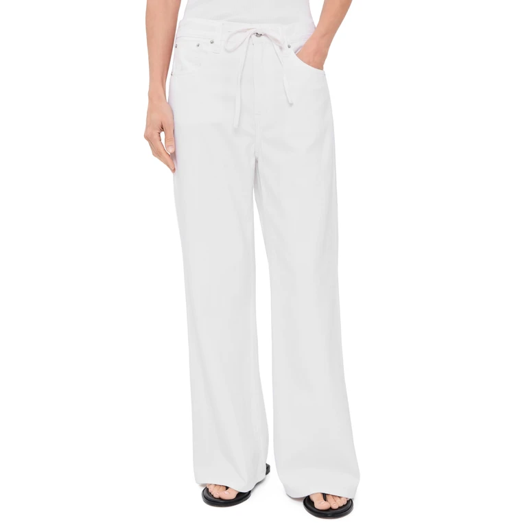 Ultimate Wide Petite Jeans Tile White 26