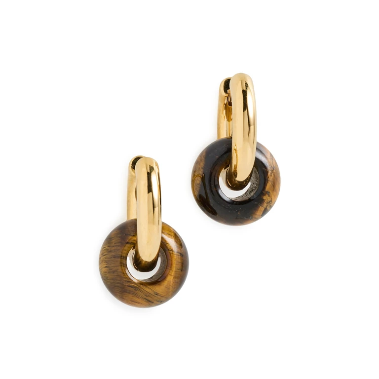 Anni Lu Glazed Donut Hoops Eye Of The Tiger One Size